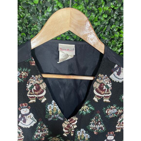 Bobbie Brooks Vest, Vintage Christmas Vest, Size L - Picture 6 of 6